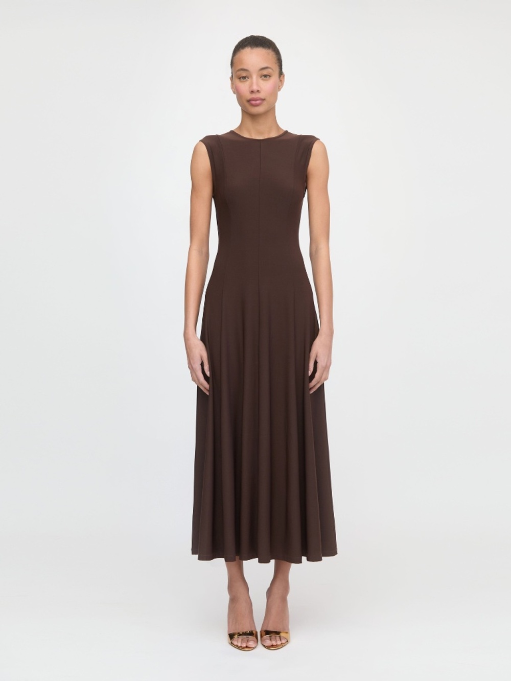 Hill House Home The Mila Dress - Chocolate Jersey Size SChocolate Jersey / S - Picture 2 of 3